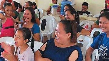 Subanen crafters and their families enjoy the festivities