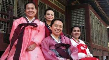 Arlene with other lay missionaries in Korea