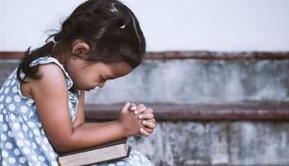 A child praying