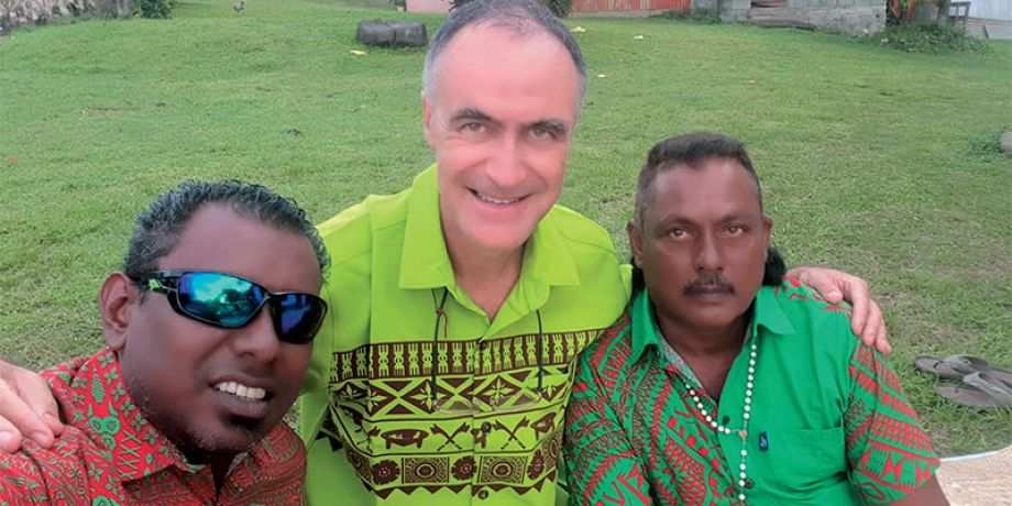 From left, Bernard, Fr. Pat and Bobby