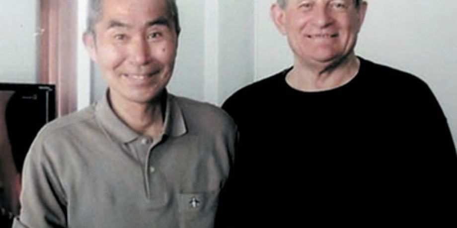 Fr. Joe Brooder, right, and Tanaka Kun