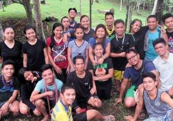 Youth group on an outing